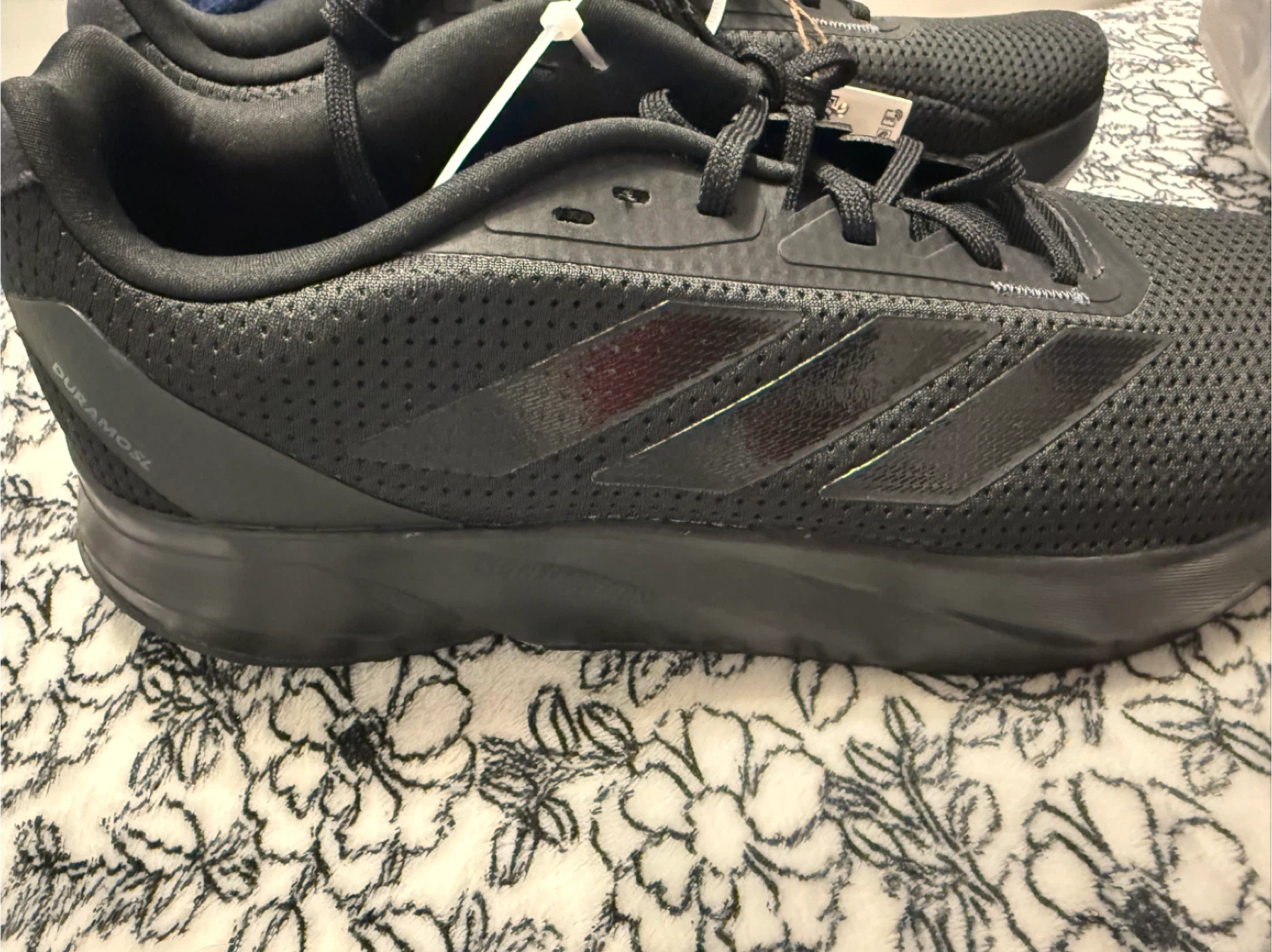 Adidas Duramos Running Shoes - Black - Size 12 - photo 2