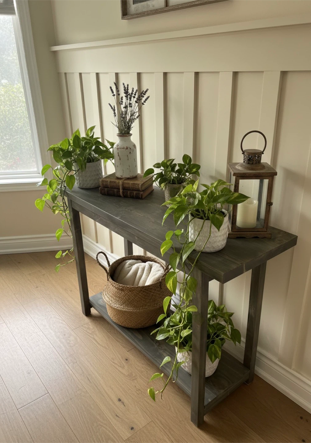Handcrafted Solid Wood Console Table - photo 3