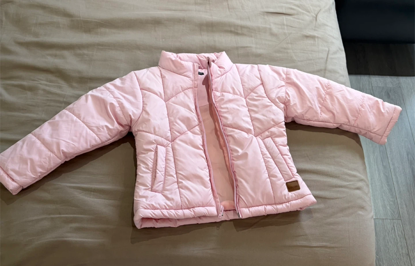 Pink Puffer Jacket - Kids Size Medium