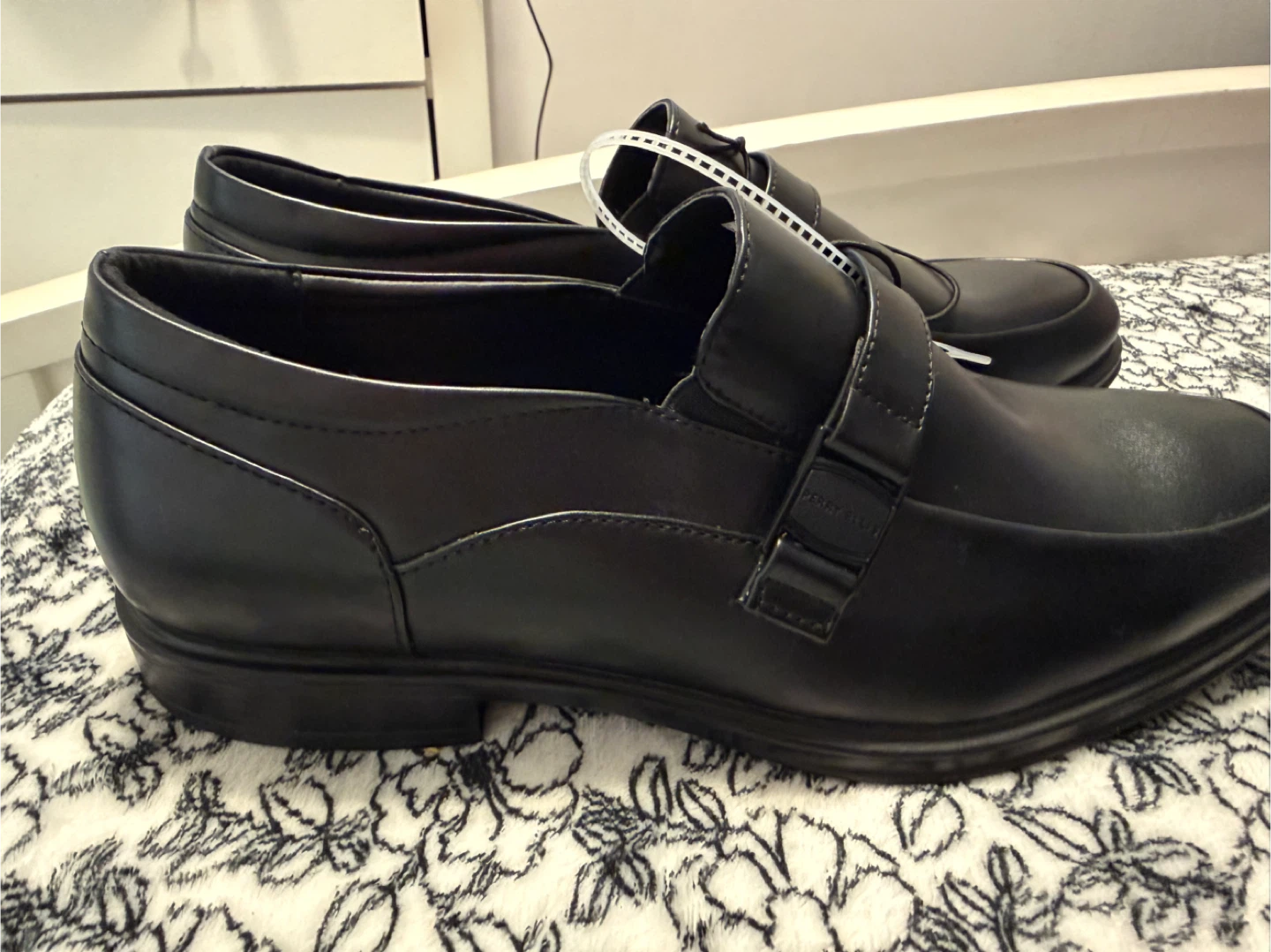 Perry Ellis Portfolio Men's Black Loafer Shoes Size 12 - photo 2