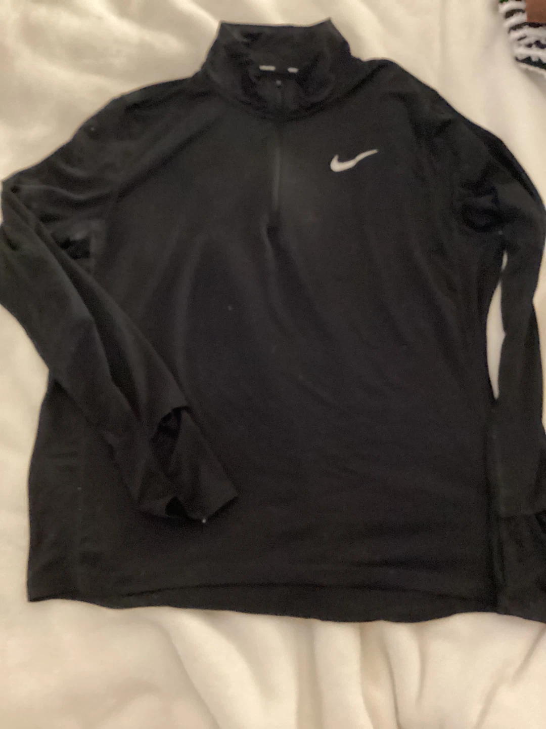 Nike Black 1/2 Zip Running Top - photo 2