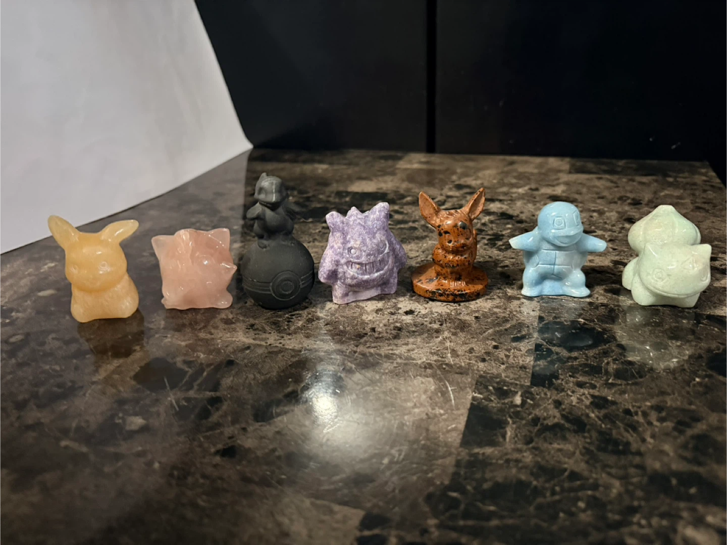 Crystal Pokemon Figurines - Lot of 7