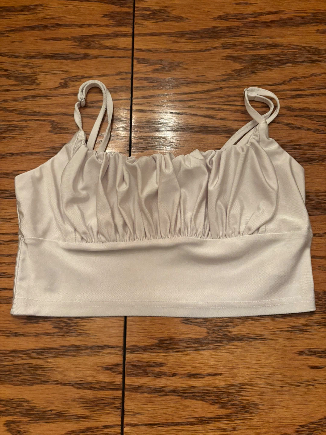 SHEIN Ruched Crop Top