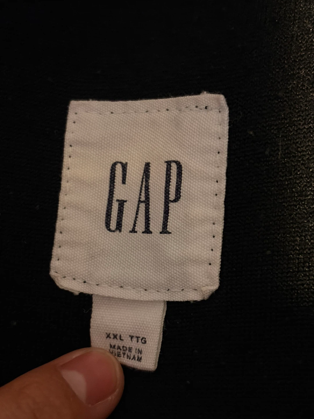 GAP Fleece Half-Zip Jacket - Black, XXL - photo 2