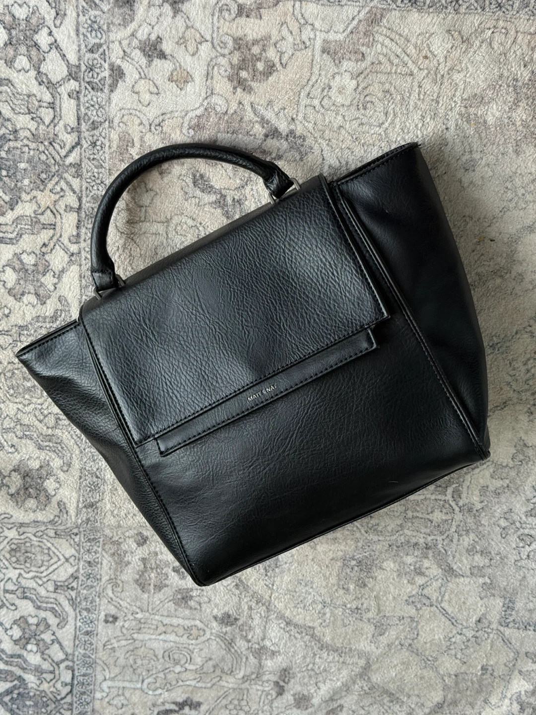 Matt & Nat Black Vegan Leather Handbag