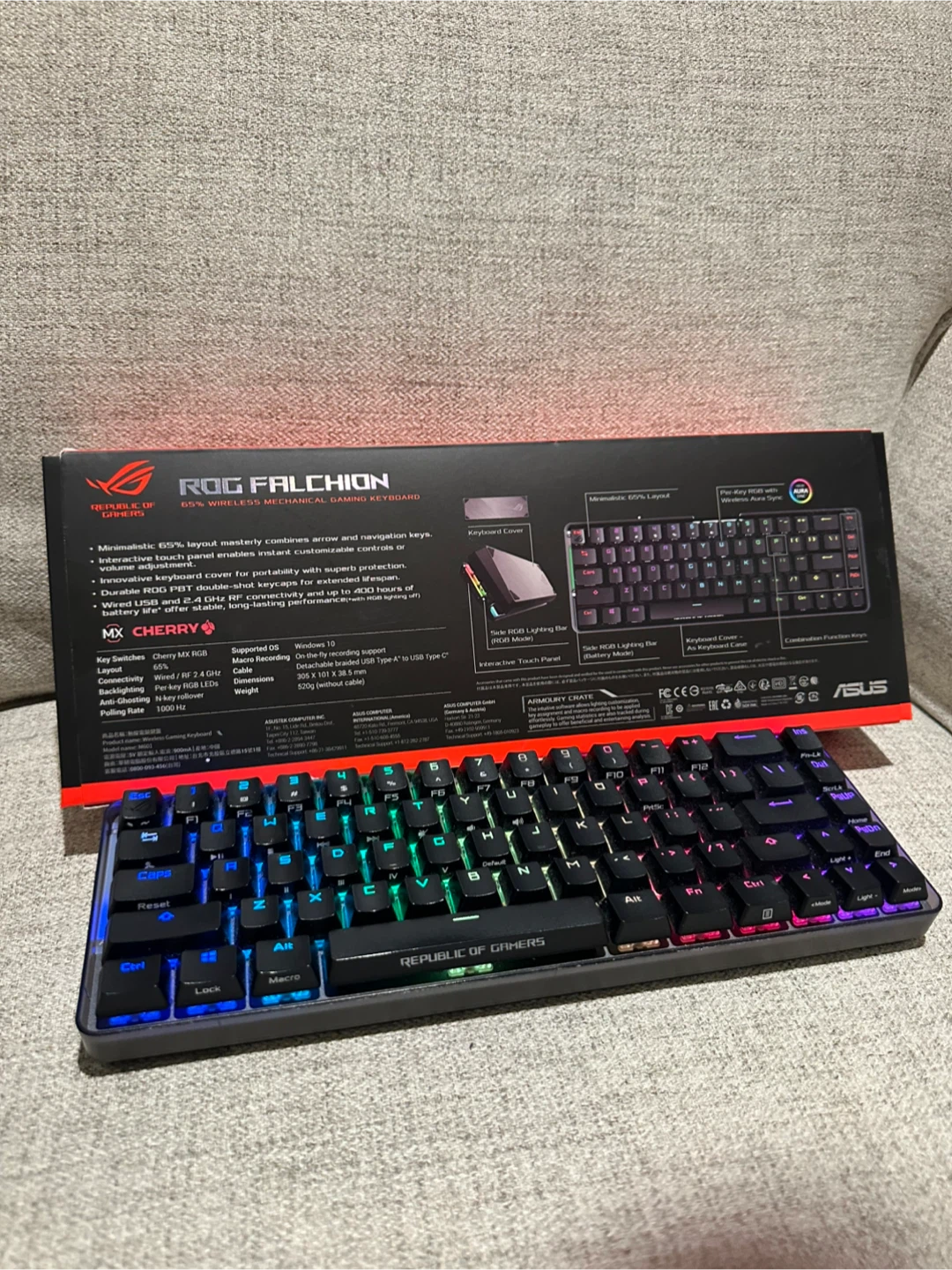 ASUS ROG Falchion Wireless Mechanical Keyboard - photo 3