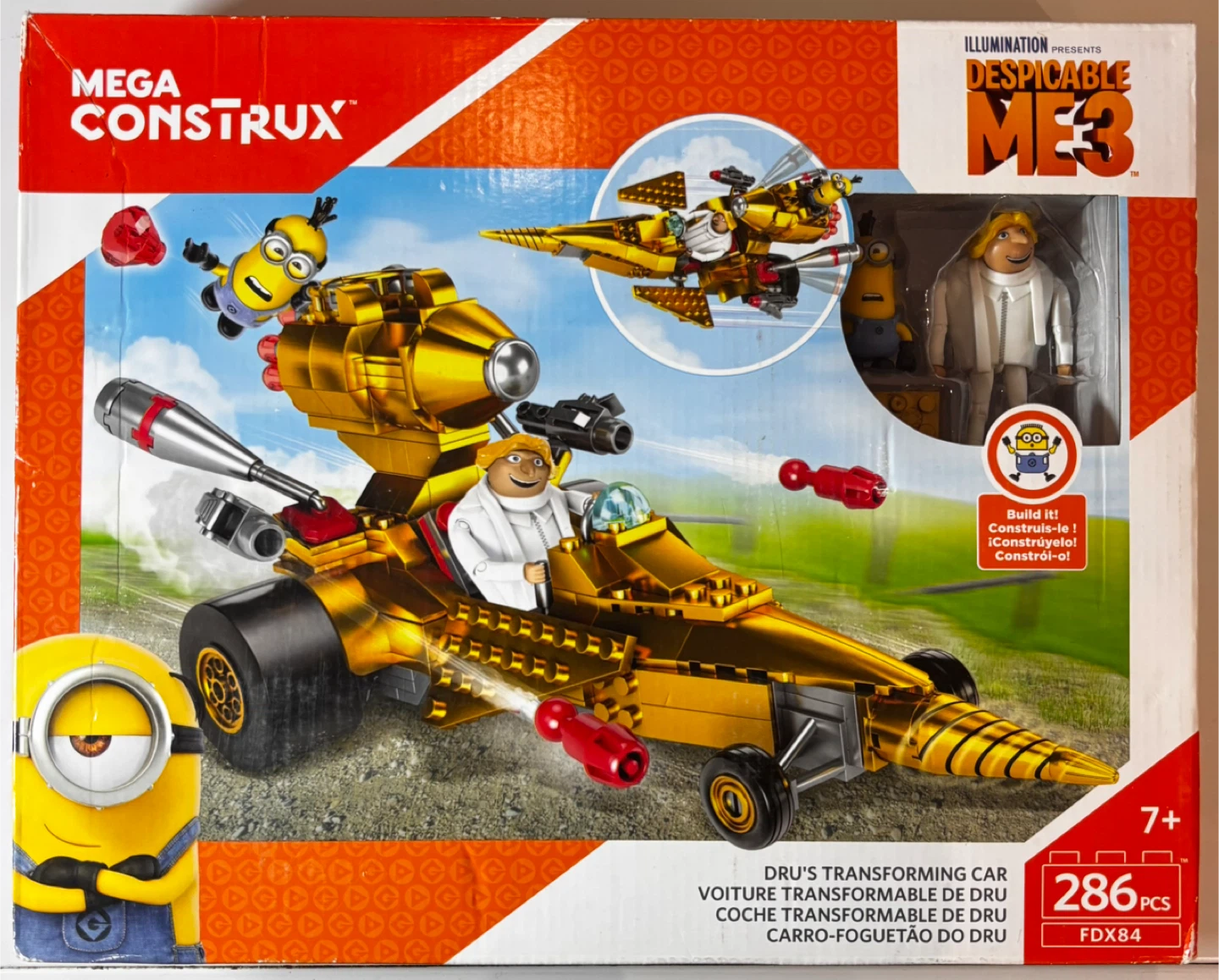 🔥 NEUF – Mega Construx DRU – Voiture transformable – 286 pièces
