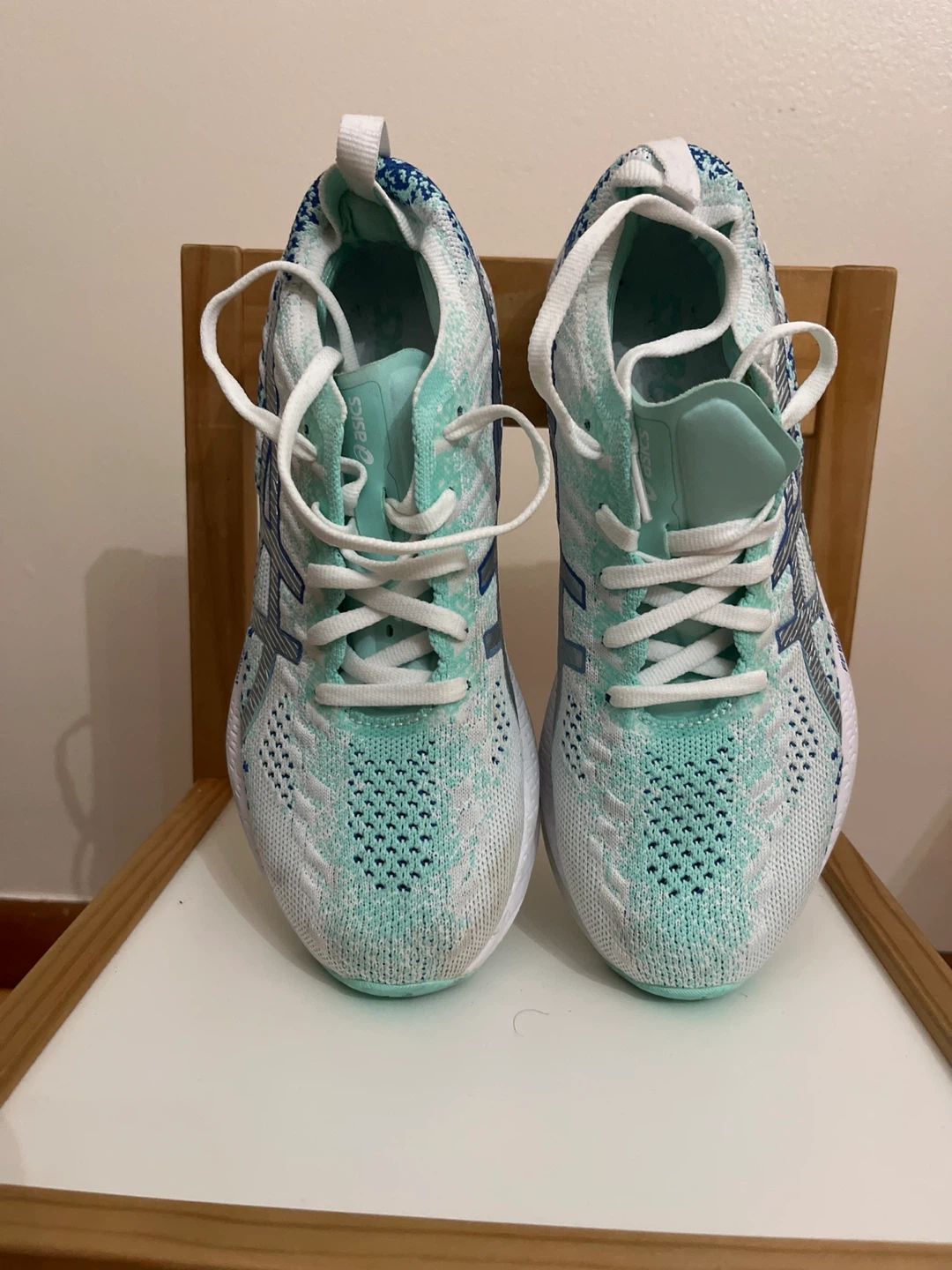 ASICS Women's Gel-Kayano 29 Running Shoes Mint Blue/White