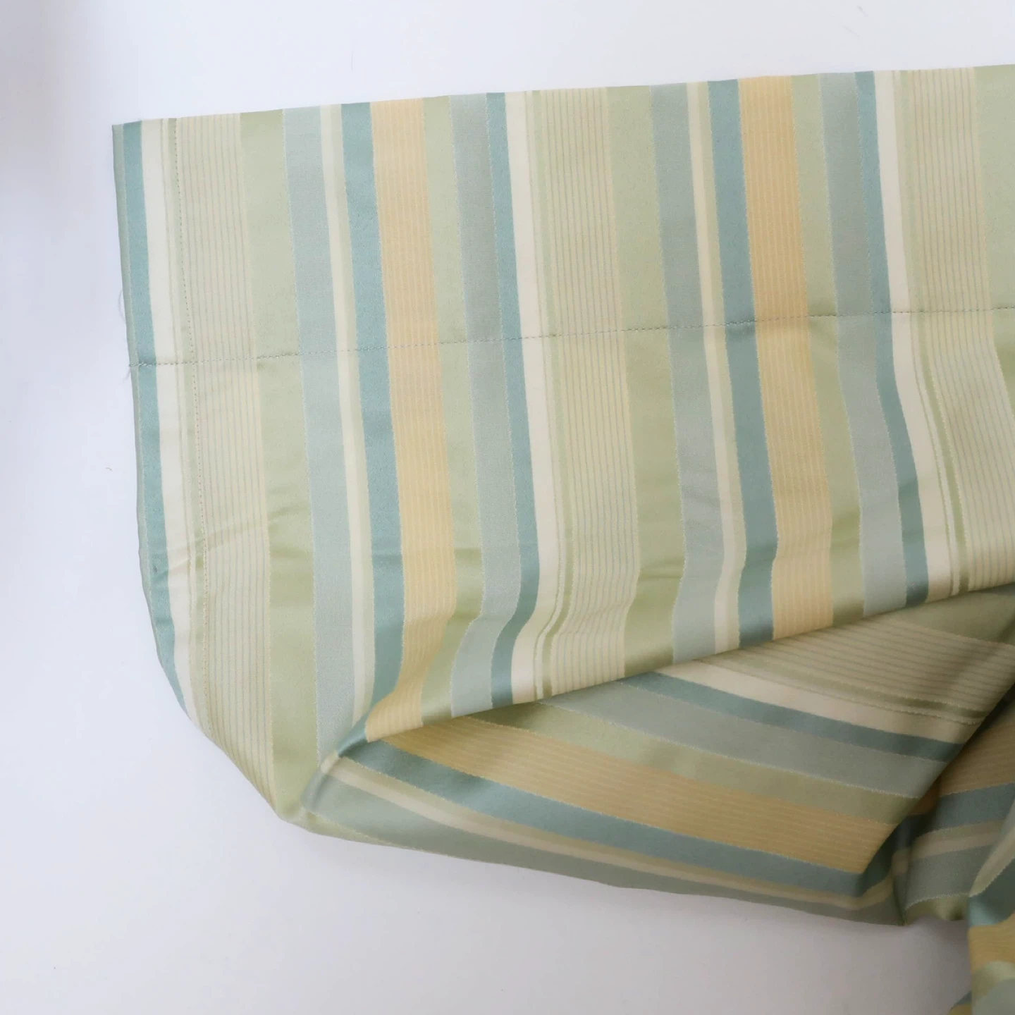 Set of 2 New Rodeo Home Striped Curtain Green - photo 3