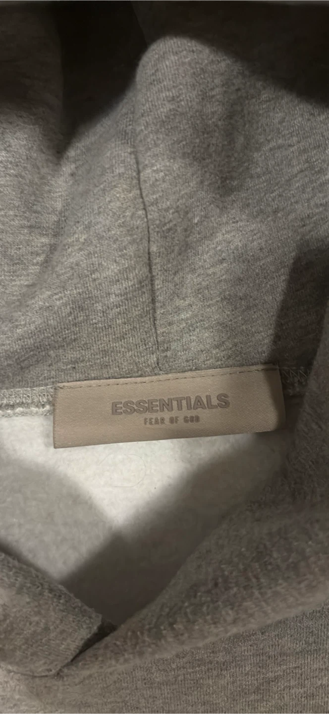 Essentials Fear of God dark oatmeal hoodie - photo 4