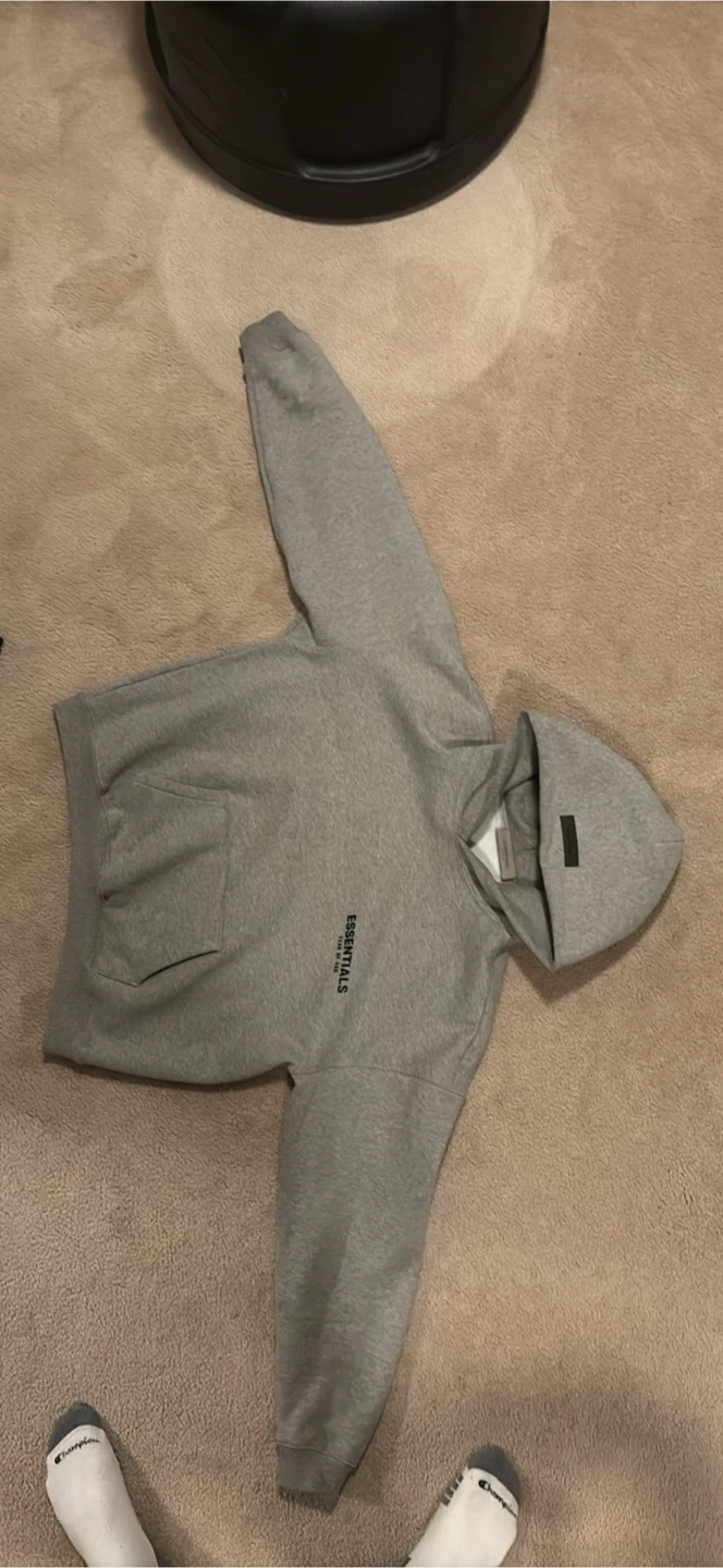 Essentials Fear of God dark oatmeal hoodie
