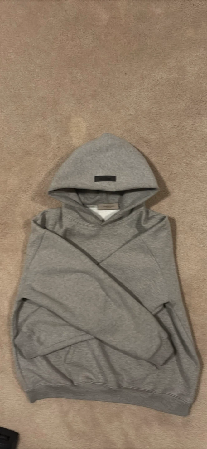 Essentials Fear of God dark oatmeal hoodie - photo 2