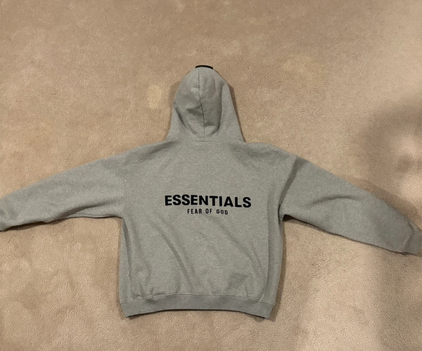 Essentials Fear of God dark oatmeal hoodie - photo 3