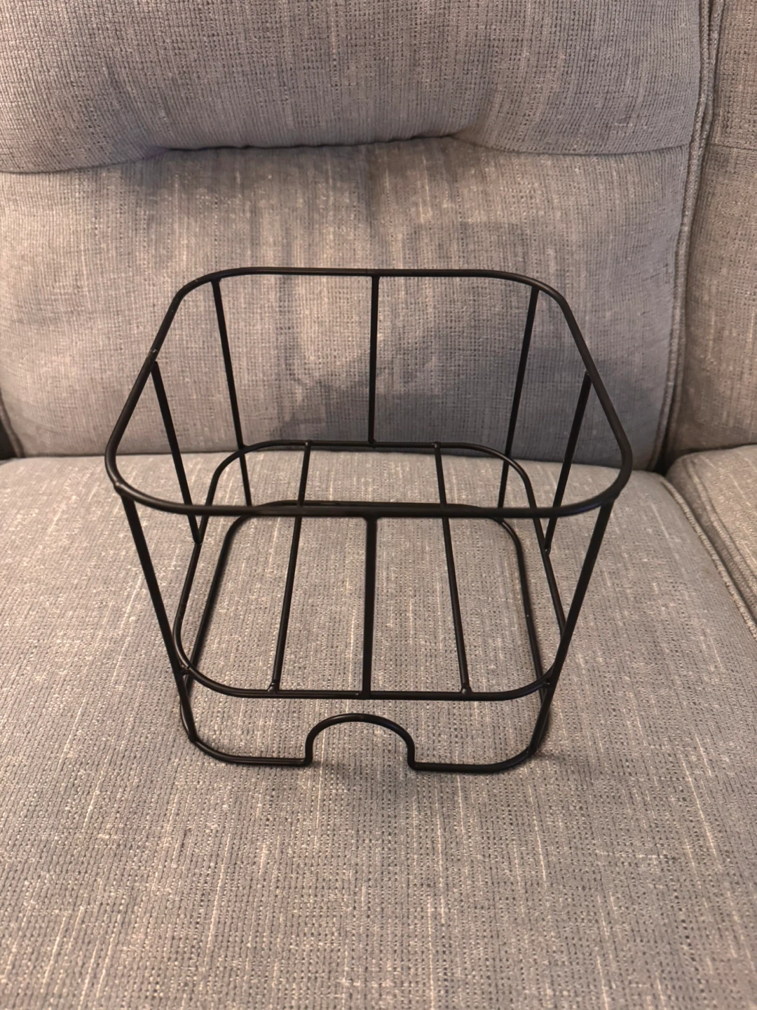 Black Metal Wire Storage Basket - photo 2