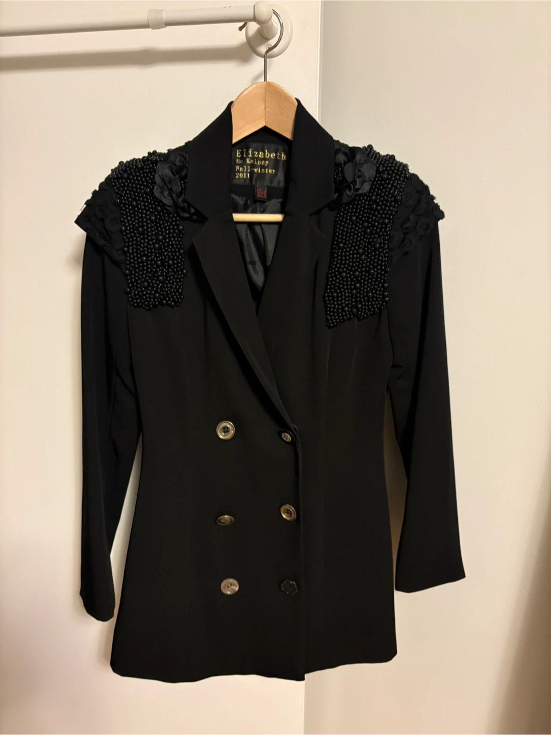 Black Beaded Blazer