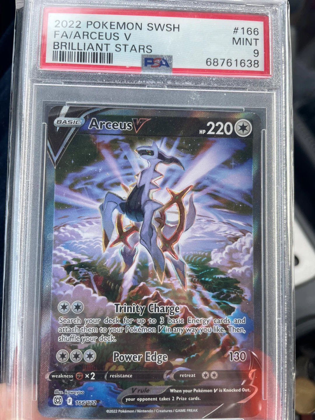 Arceus V Brilliant Stars PSA 9 Mint Card