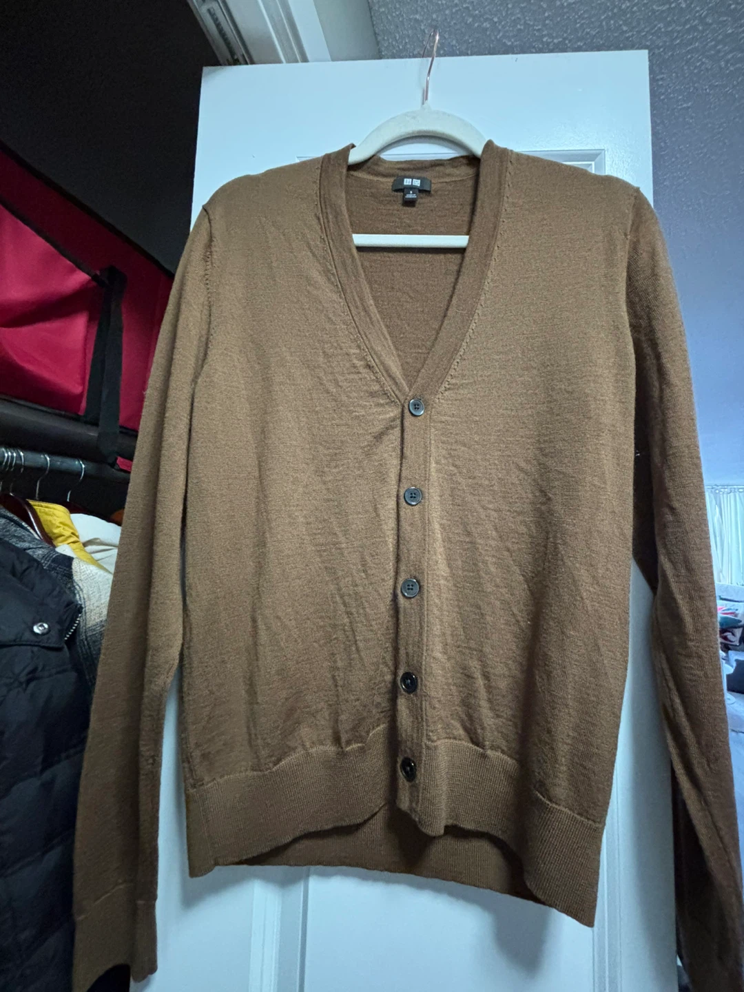 Uniqlo Brown Wool Cardigan - Size S - photo 2