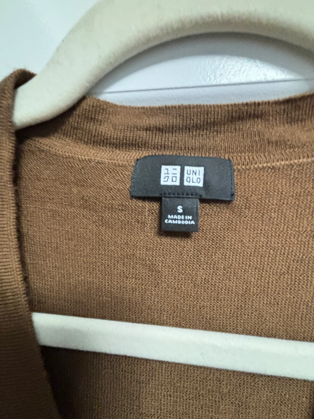 Uniqlo Brown Wool Cardigan - Size S - photo 4