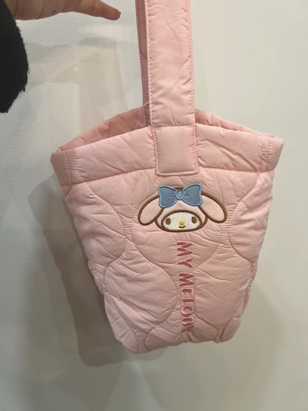 Pink My Melody Puffer Tote Bag