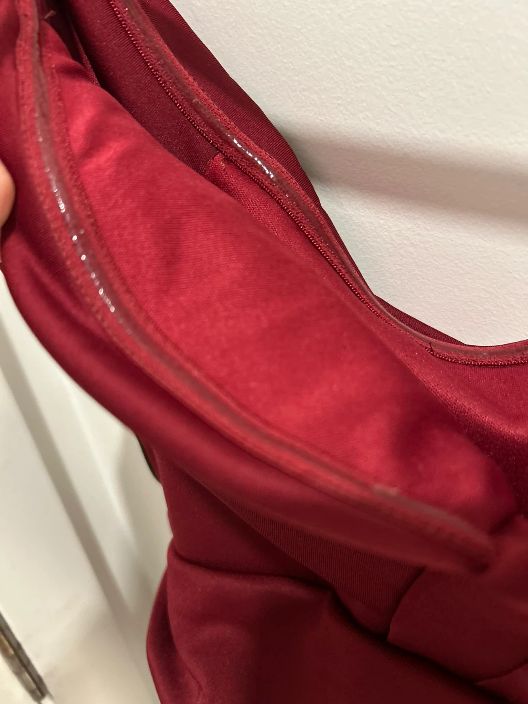 Burgundy Off-the-Shoulder Formal Dress - photo 4