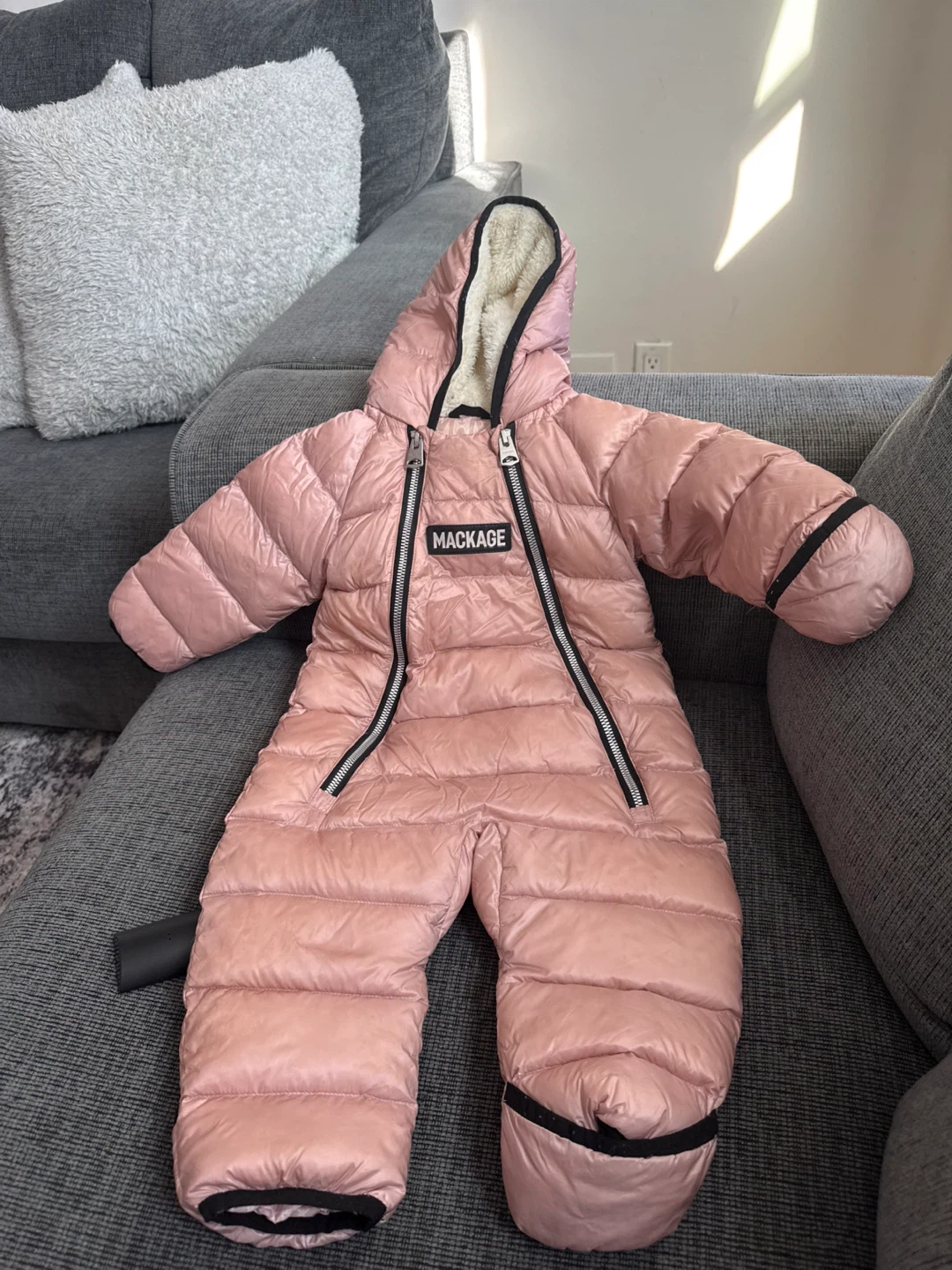 6-12 months Mackage snowsuit