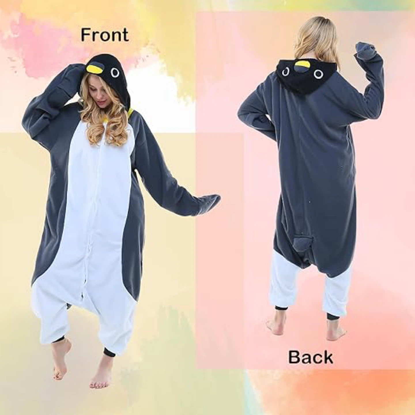 Penguin Adult Unisex Onesie Pajamas Animal One Piece M - photo 2