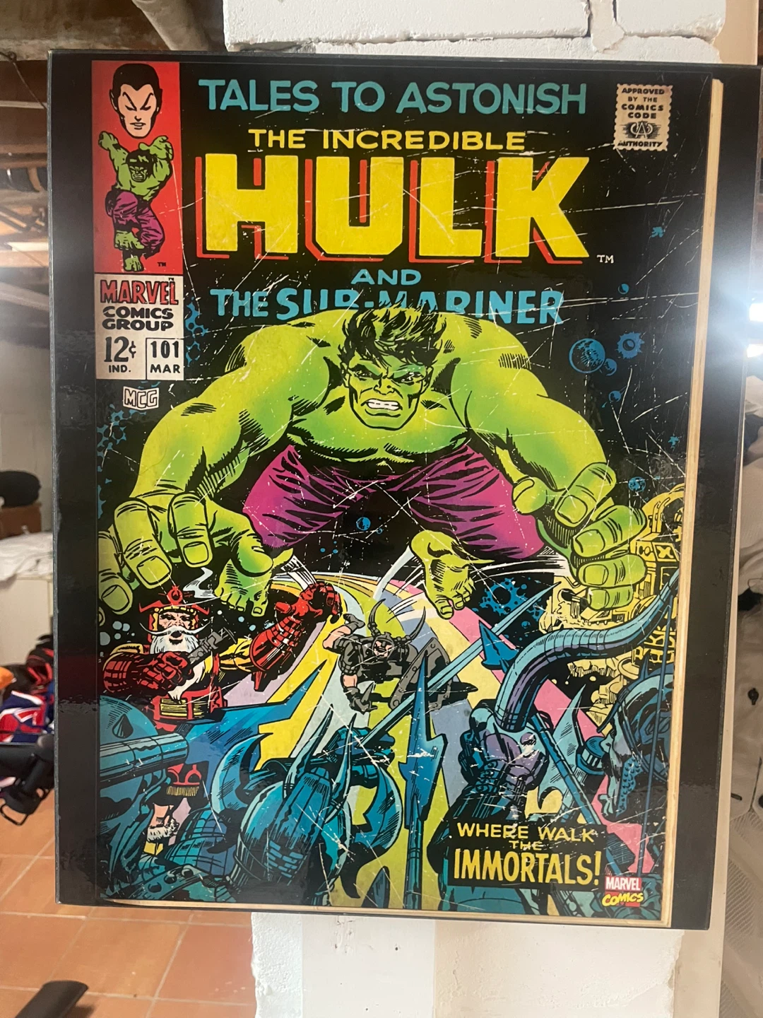 The Incredible Hulk and The Sub-Mariner Comic Book Art - photo 3