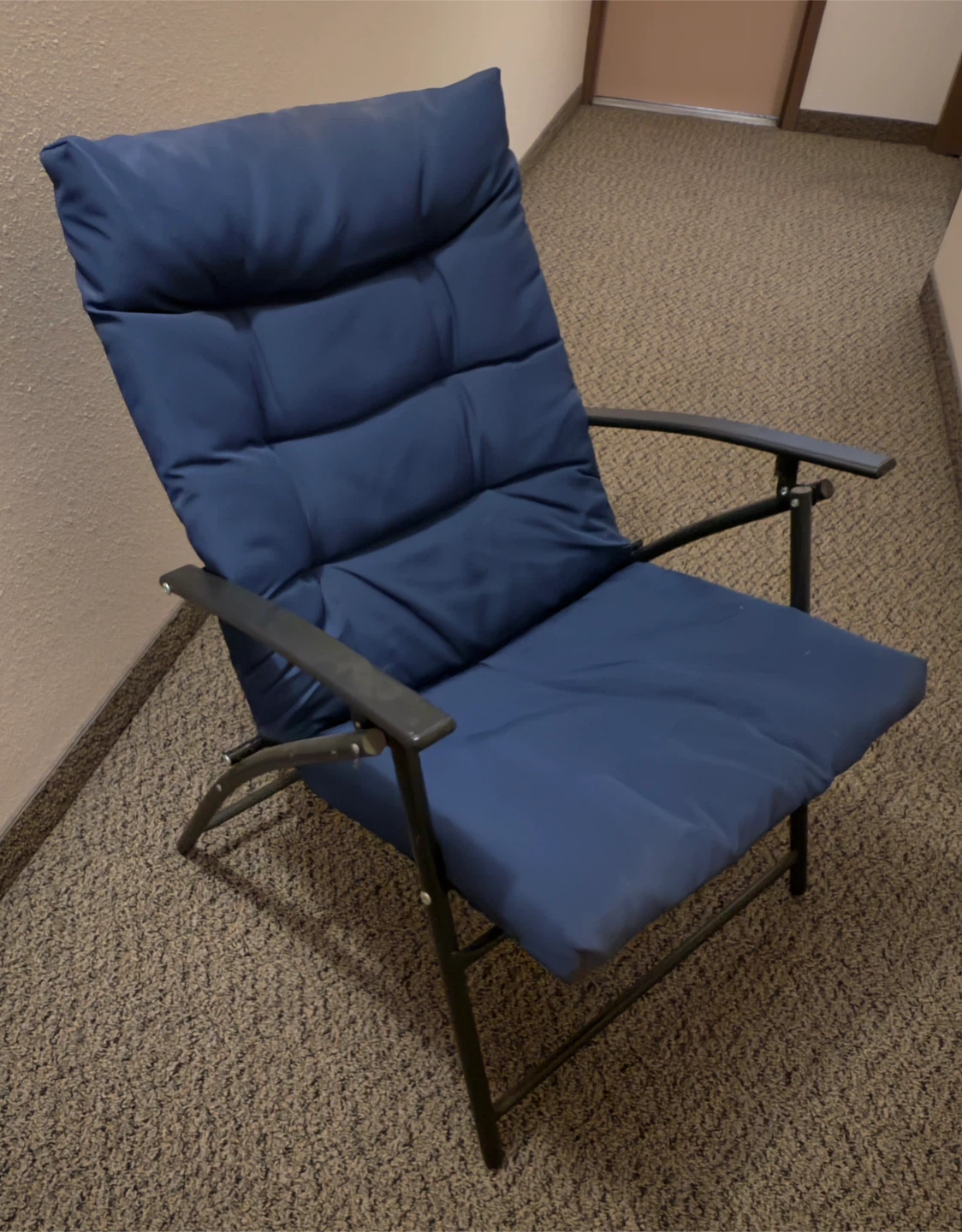 Blue Padded Folding Chair - photo 2