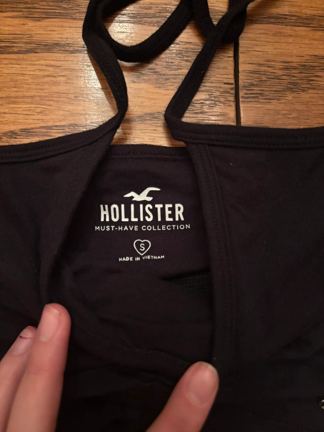 Hollister Black Ruched Crop Top - photo 3