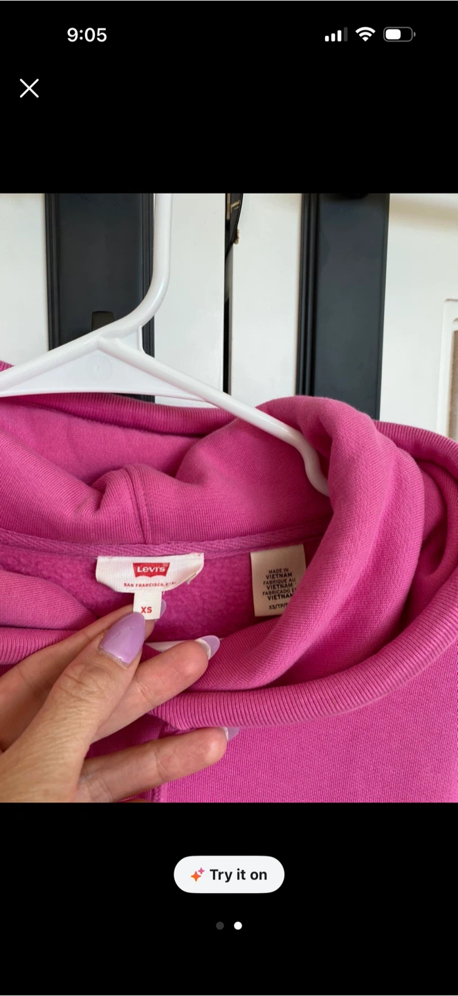 Levi's Pink Hoodie - Size XS - photo 2