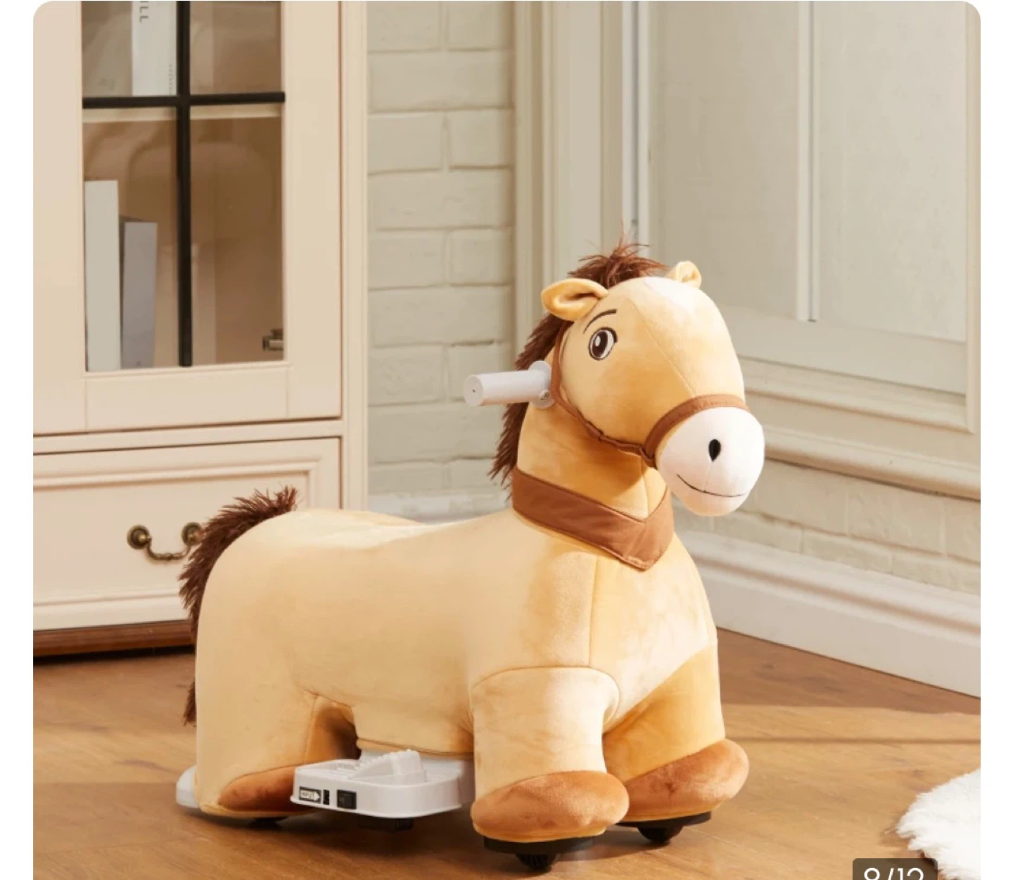 Ride-On Plush Horse Toy with power