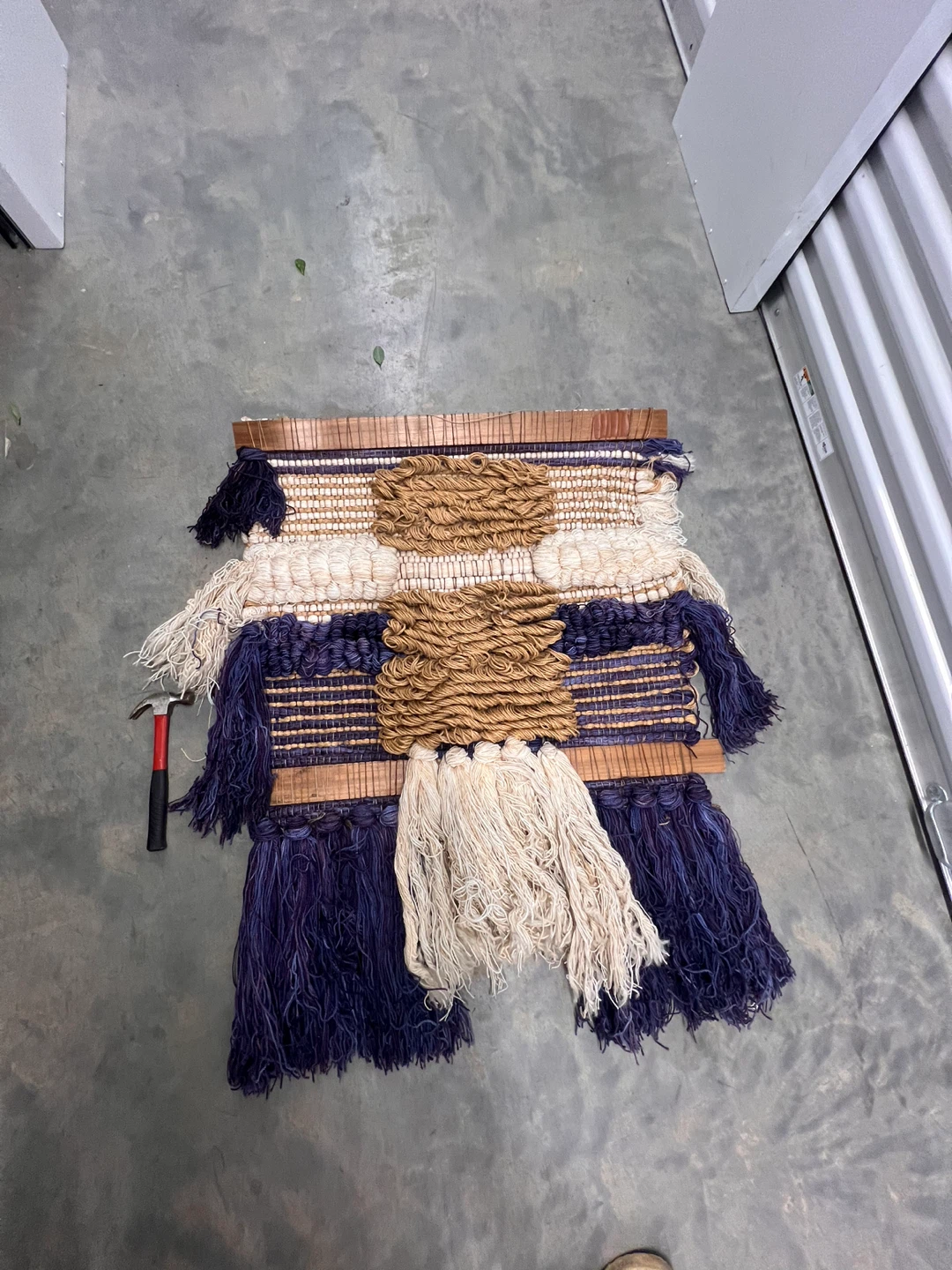 Artison Made Textured Woven Macrame Wall Hanging