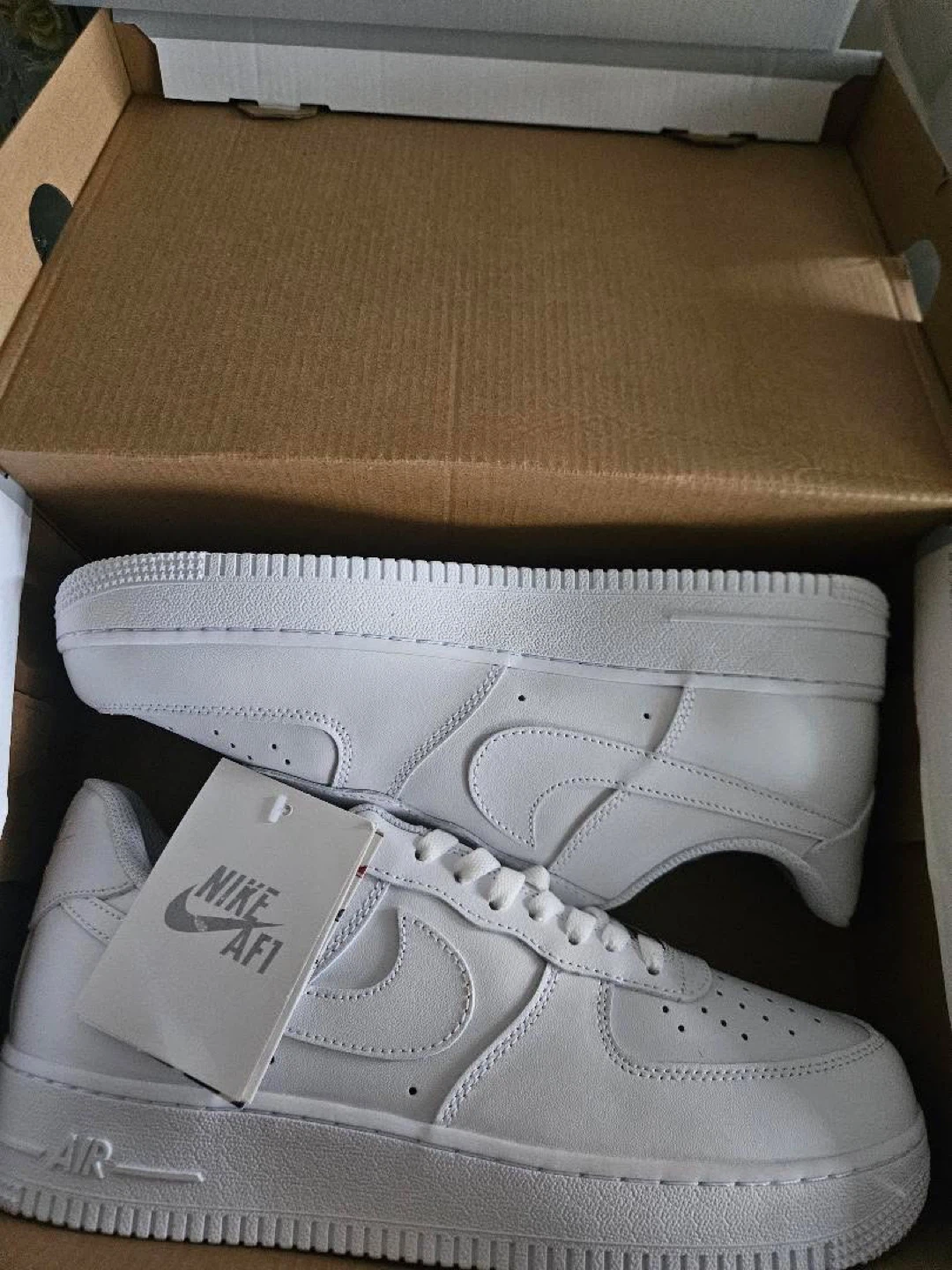 Nike Air Force 1 Men's White Sneakers - photo 2