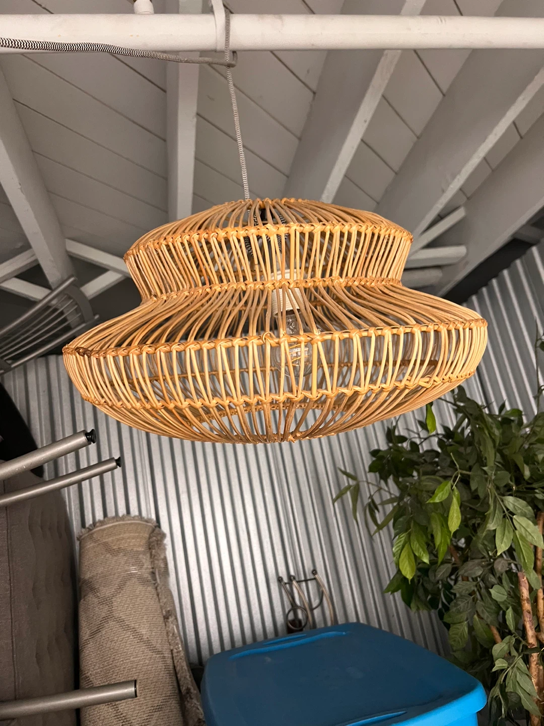 Rattan Pendant Light Fixture