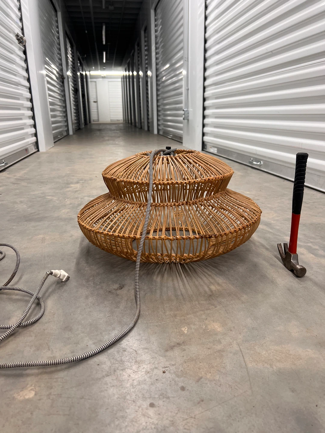 Rattan Pendant Light Fixture - photo 2