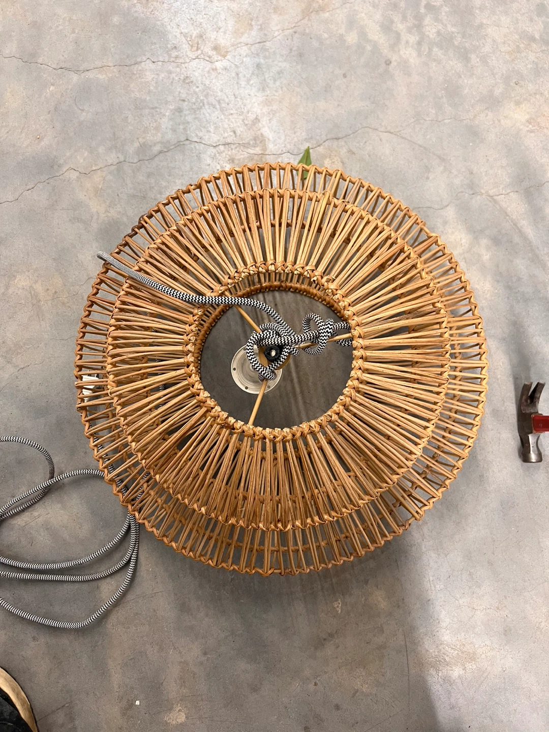 Rattan Pendant Light Fixture - photo 3