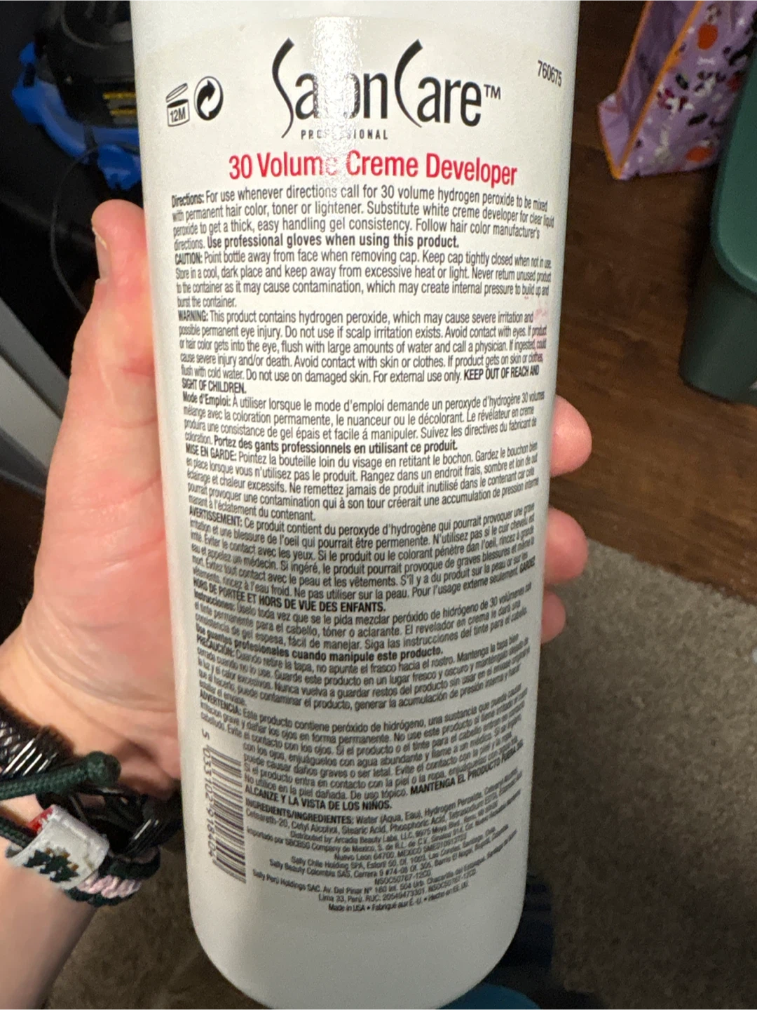 Salon Care 30 Volume Creme Developer 946 mL - photo 2