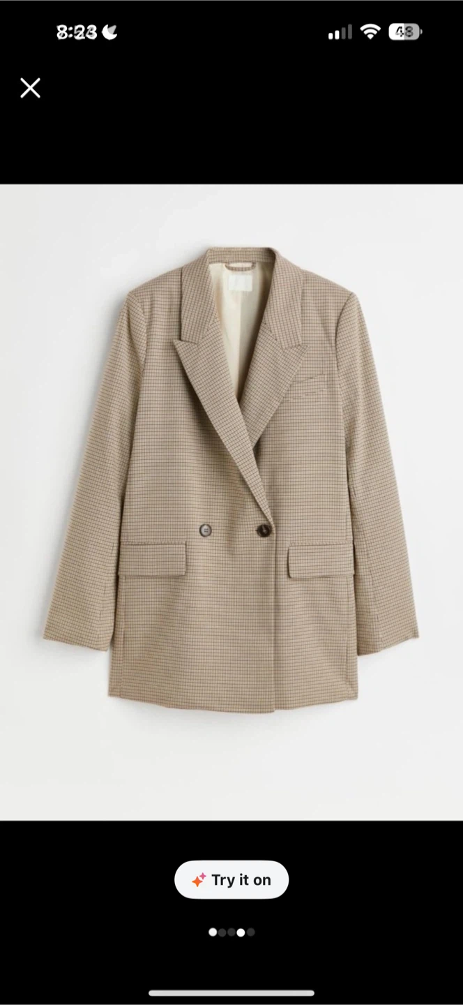 H&M Houndstooth Blazer and Skirt Set - photo 2