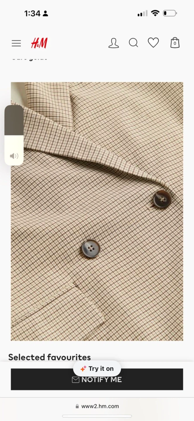 H&M Houndstooth Blazer and Skirt Set - photo 4