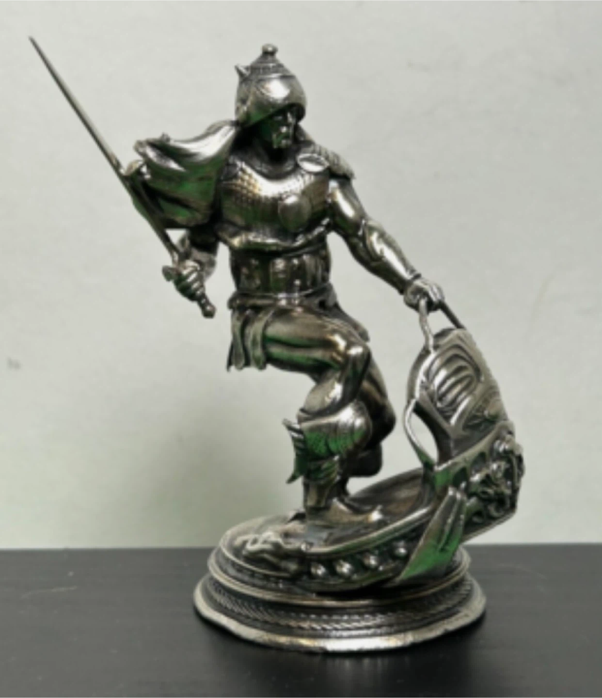 925 Ag Pure Silver Limited Edition Warrior Figurine - photo 2