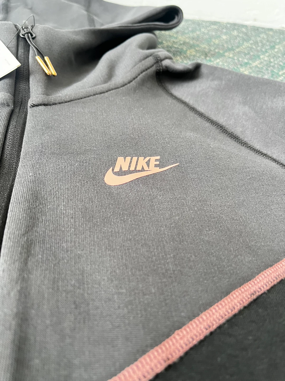 Nike Tech Fleece tracksuit black , men's size medium - photo 5