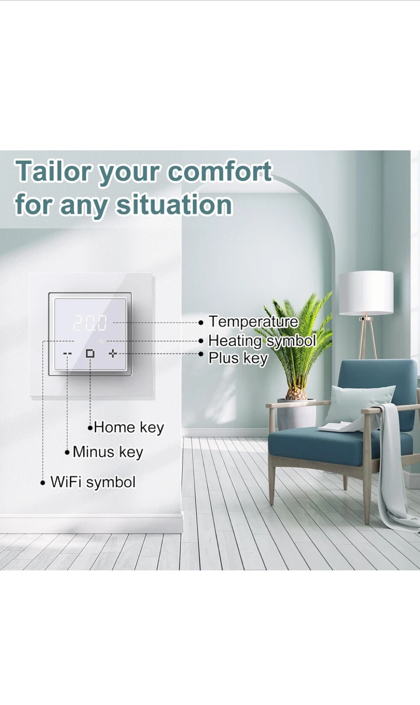 ET-44W Programmable Thermostat for Electric Underfloor Heating - photo 5