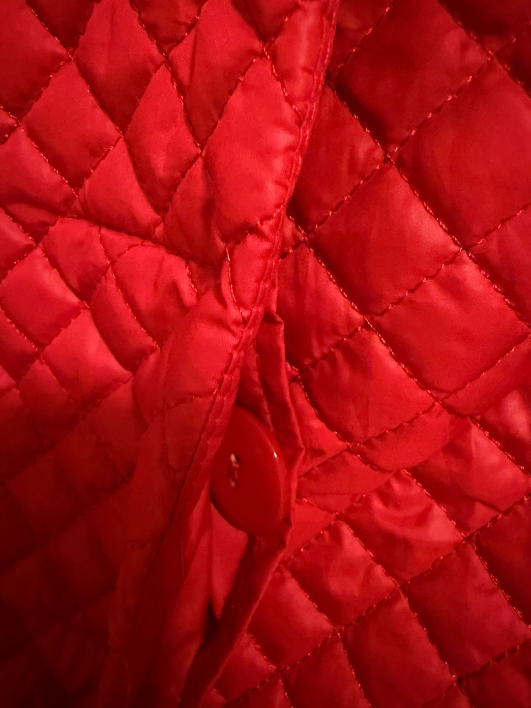 KR STATA Quilted Red Coat Jacket Size S - photo 4