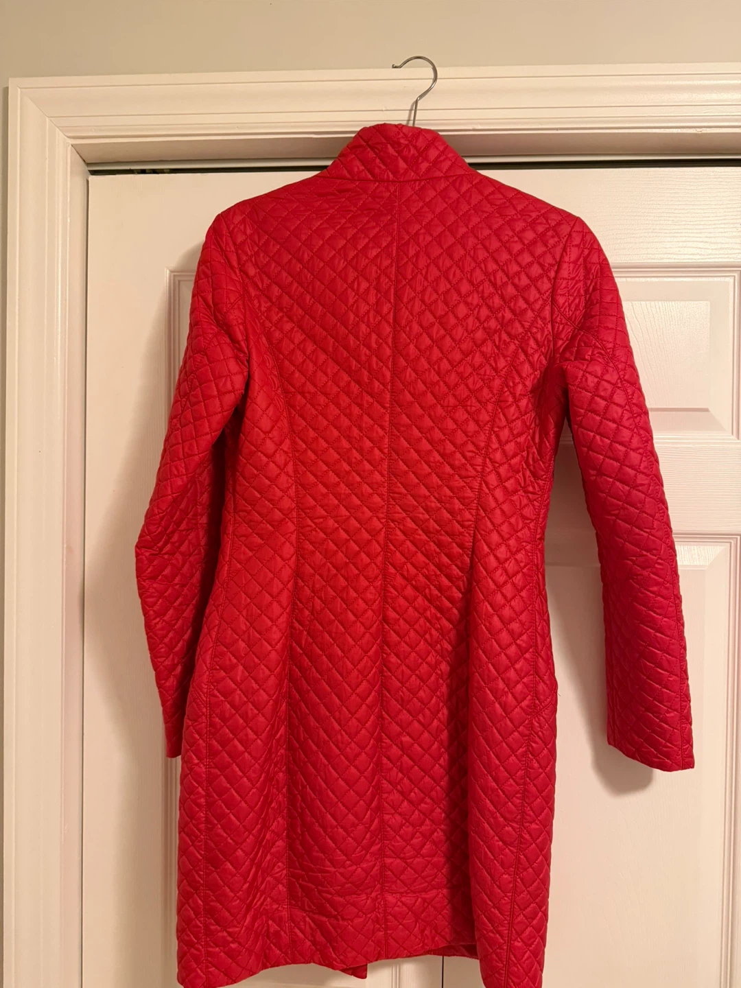 KR STATA Quilted Red Coat Jacket Size S - photo 2