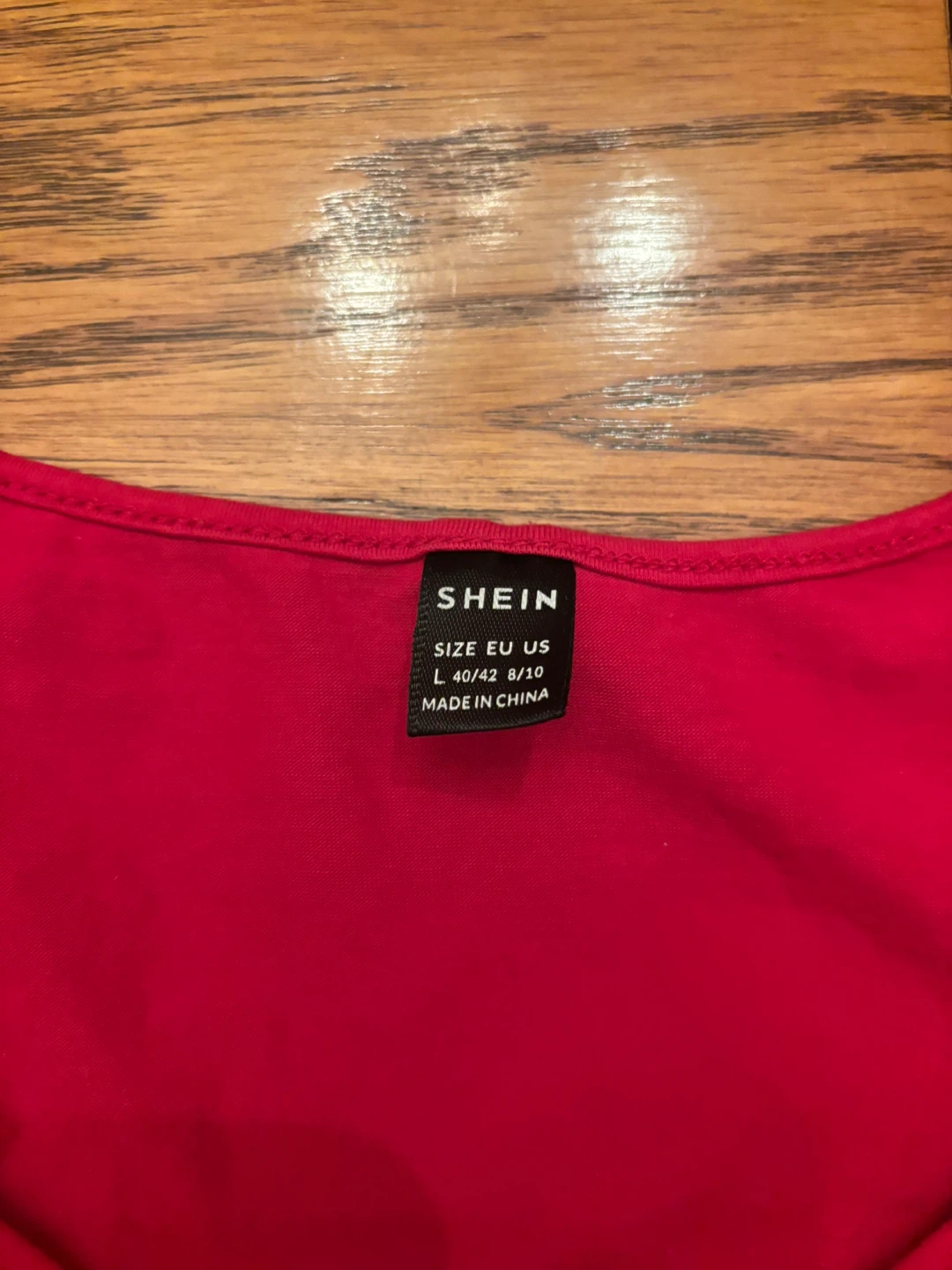 SHEIN Red Drawstring Cropped Top - photo 2