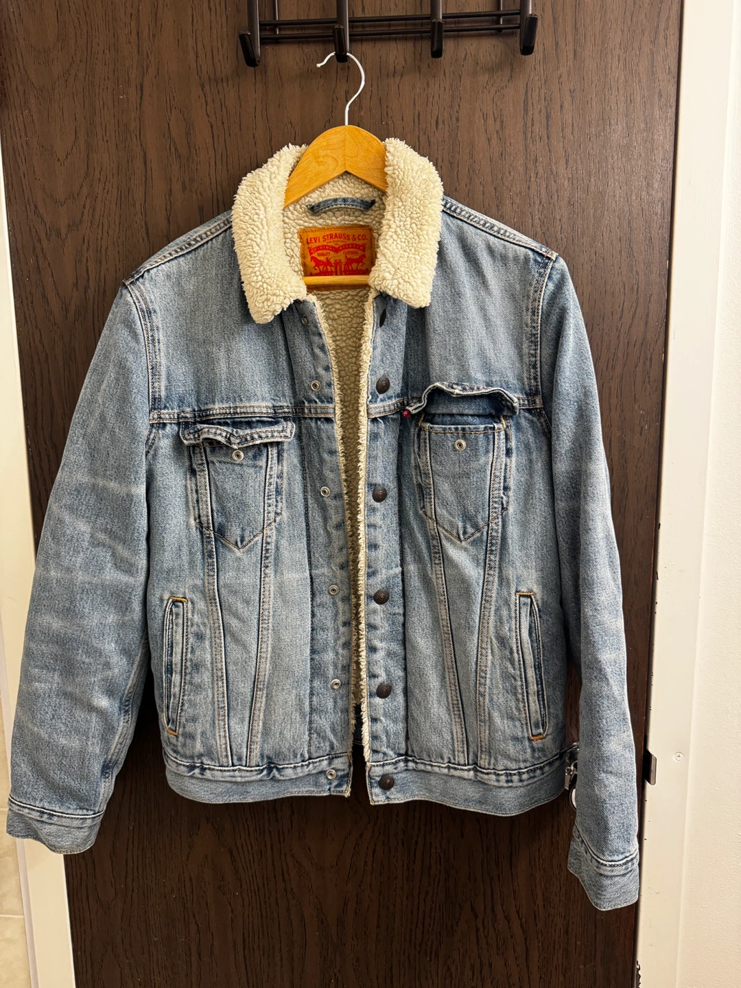 Levi's Denim Sherpa Lined Trucker Jacket