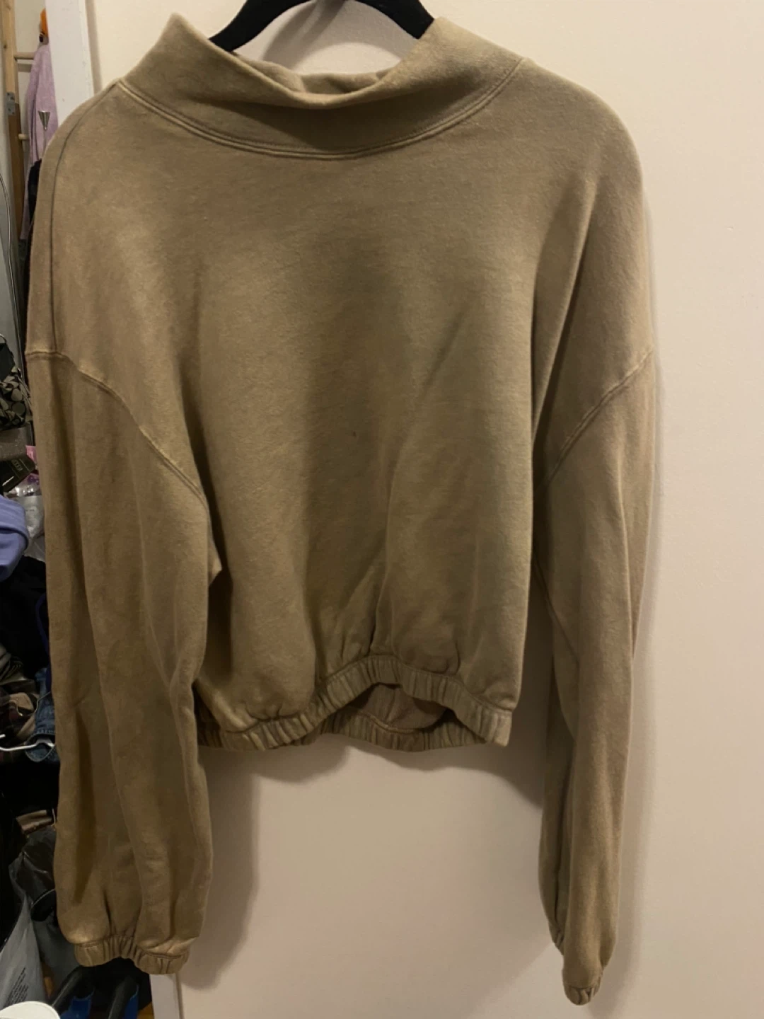 Emory Park Mock Neck Cropped Sweatshirt