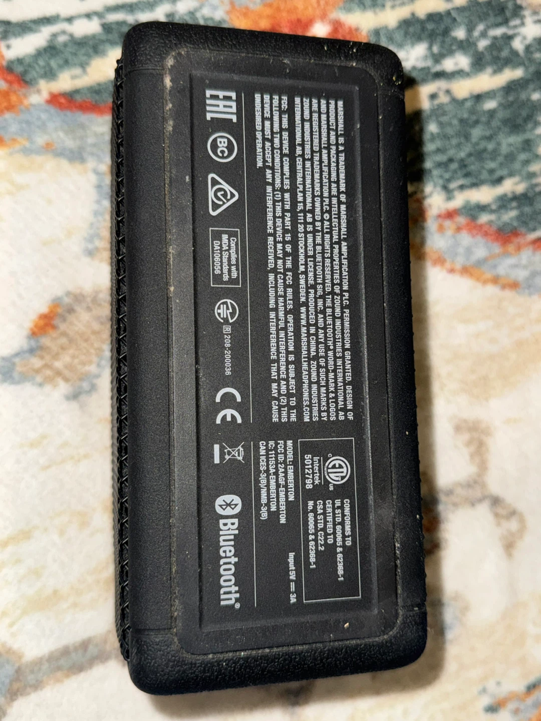 Marshall Emberton Bluetooth Speaker - photo 3