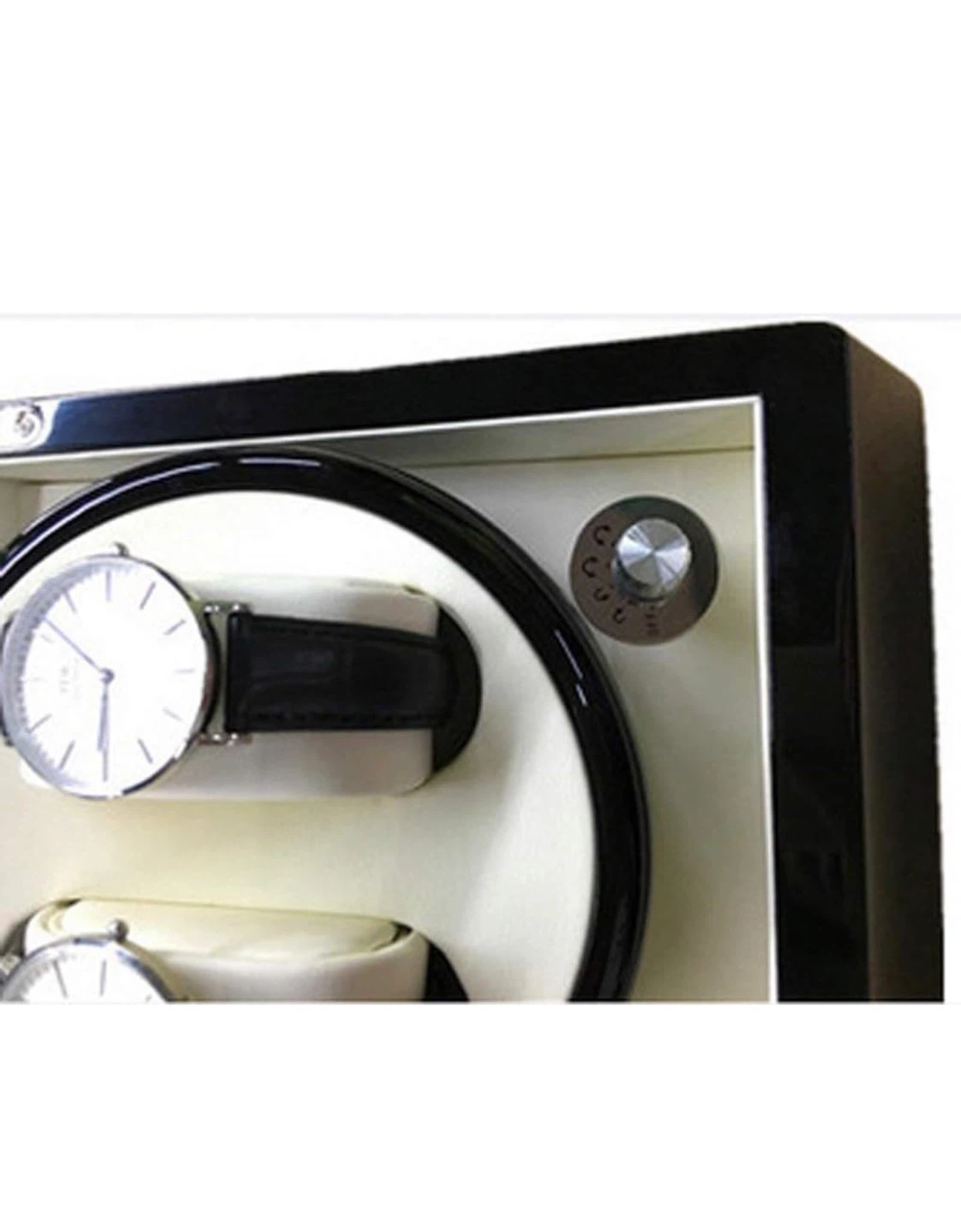 Black Double Watch Winder Box - photo 5