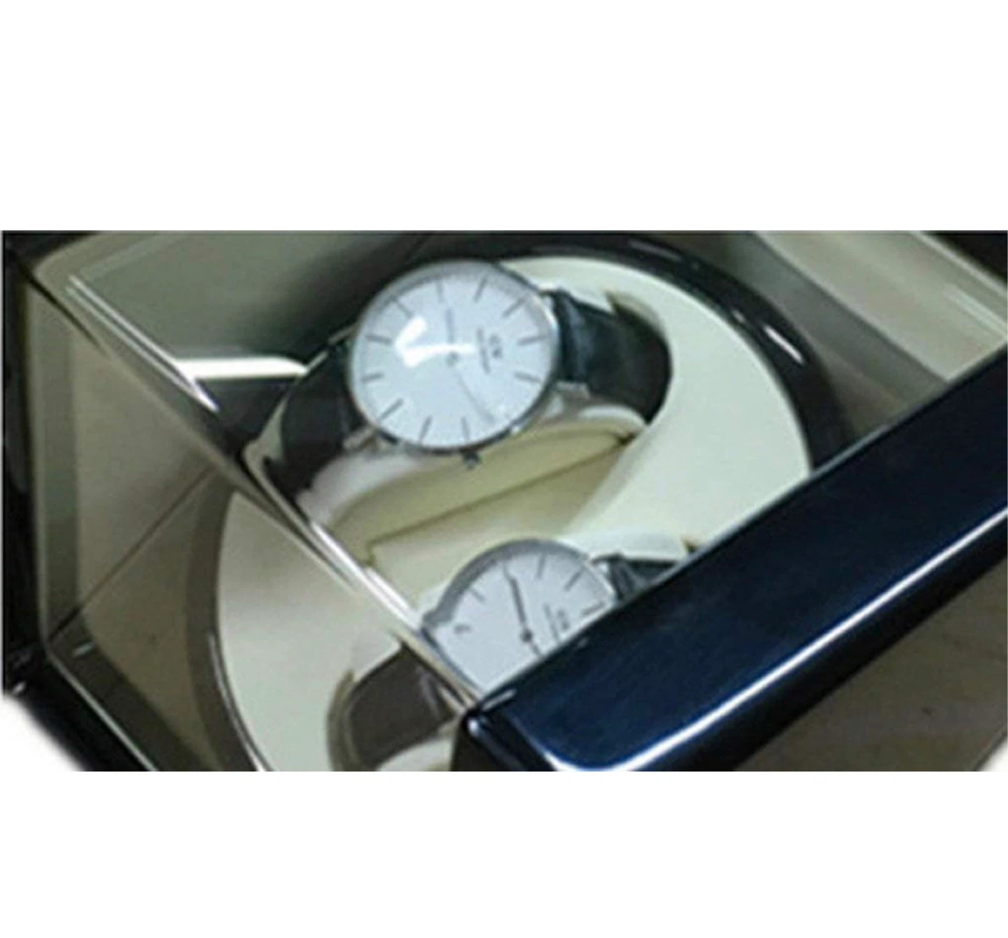 Black Double Watch Winder Box - photo 3